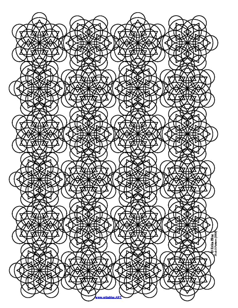 (21-d-3-Pattern) Coloring Sheet