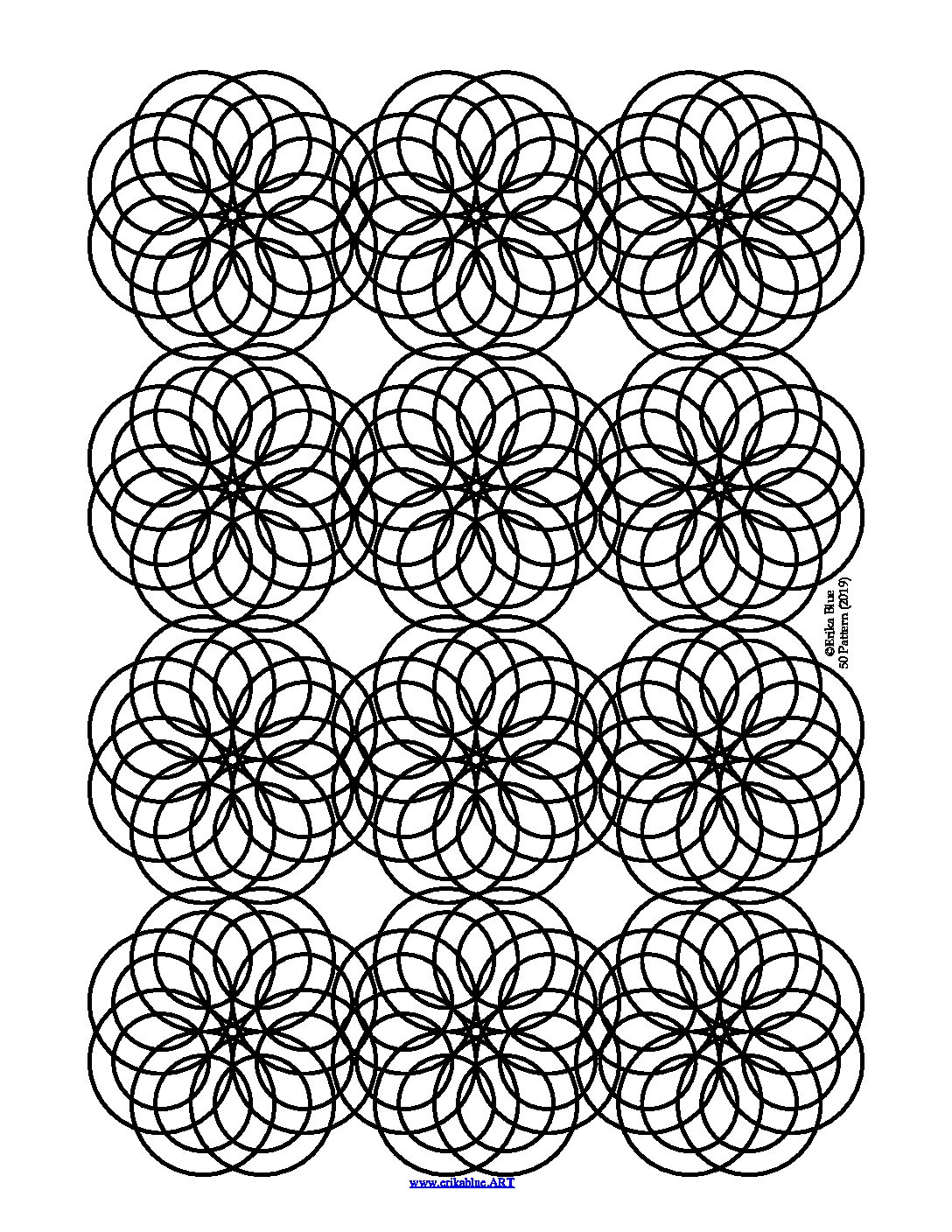 Coloring Sheet (50 Pattern)